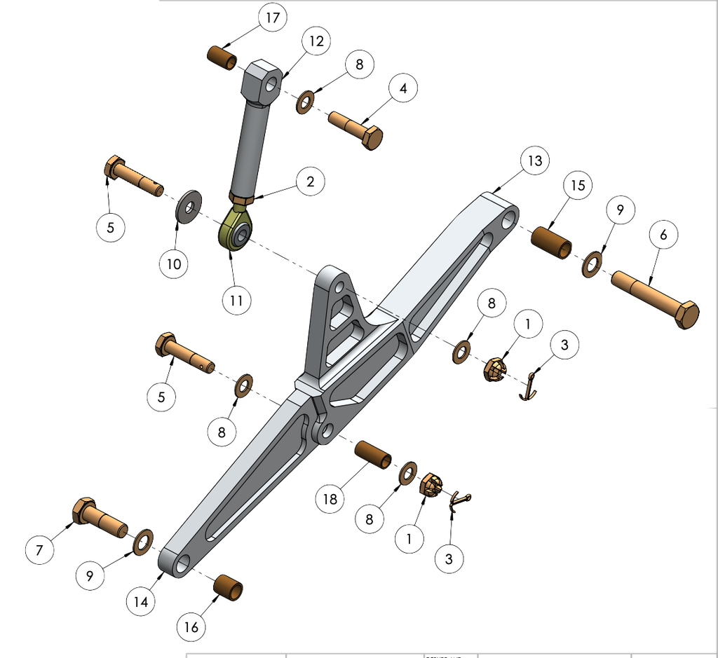 AN4 Bolt Undrilled (1/4-28) Item 4