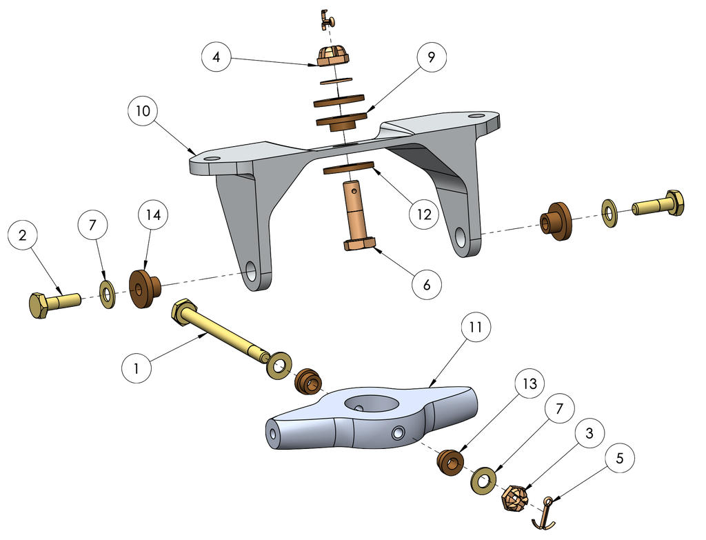 AN3 Castle Nut (10-32)