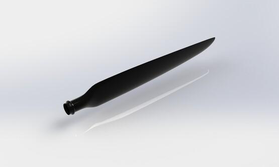 Prop blade CWW-172 cutter polished