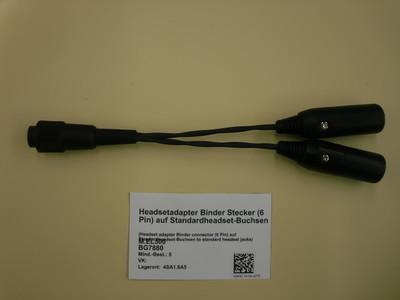 Headset adapter binder connector 6 auf