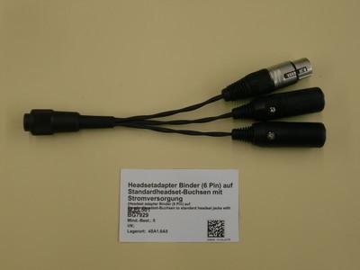 Headset adapter binder 6 pin auf STA(2010)