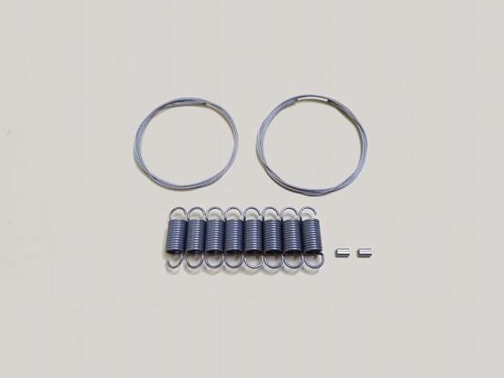 Exhaust spring with safety wire kit