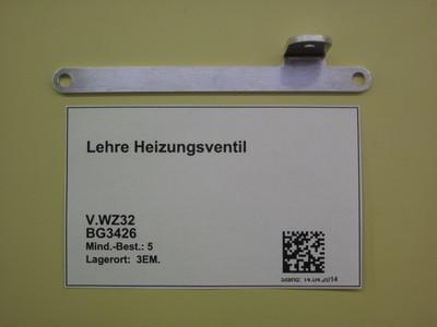 Heating valve gauge