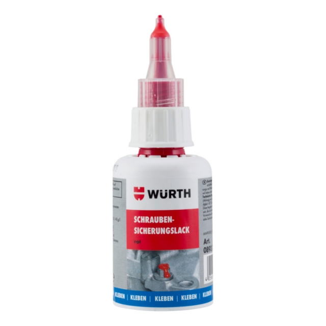 Screw locking varinsh red