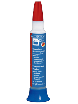 Screw locking varnish blue