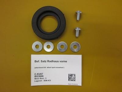 Attachment kit wheel spat nose wheel