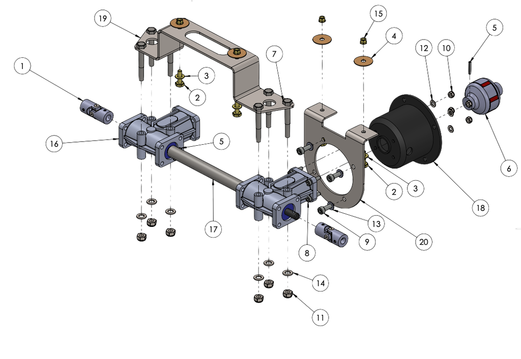 Metal Hex Stop Nut (10-32)