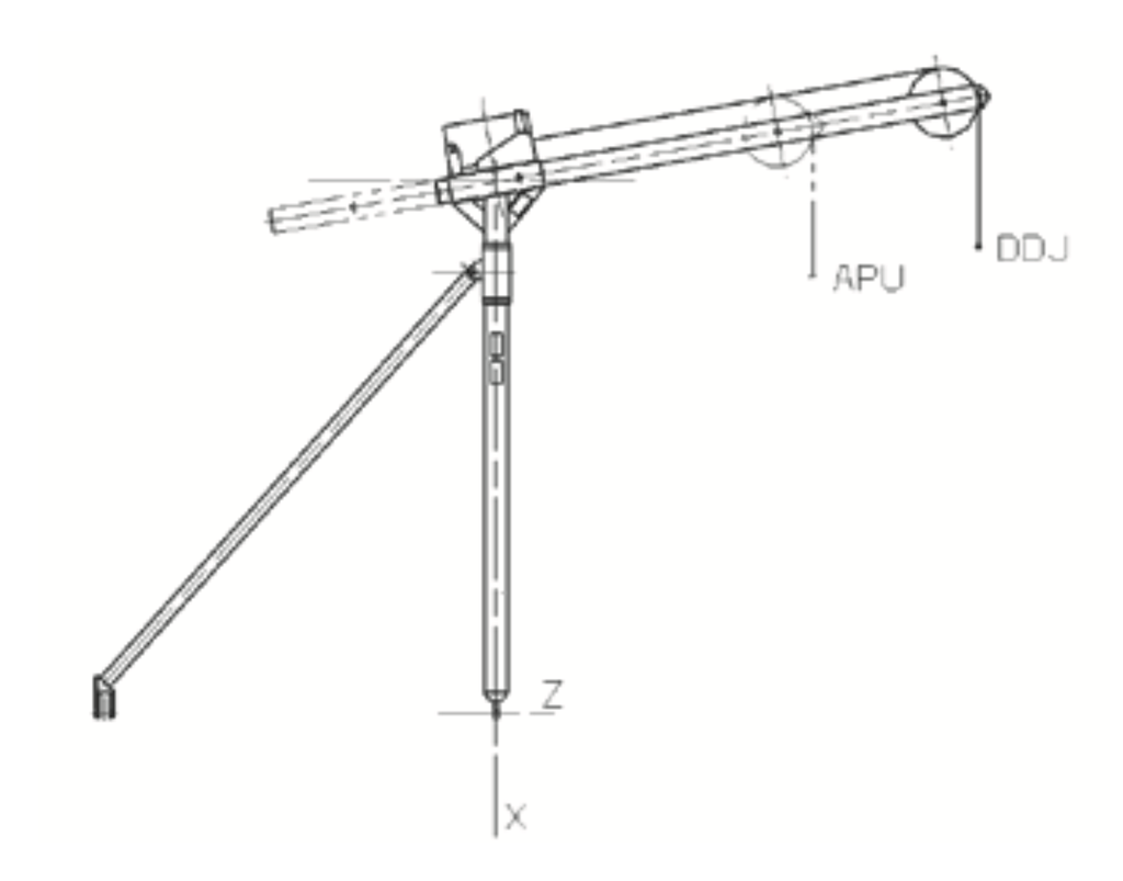 Jet Dilution and Deviation/Auxiliary Power Unit Support Beam