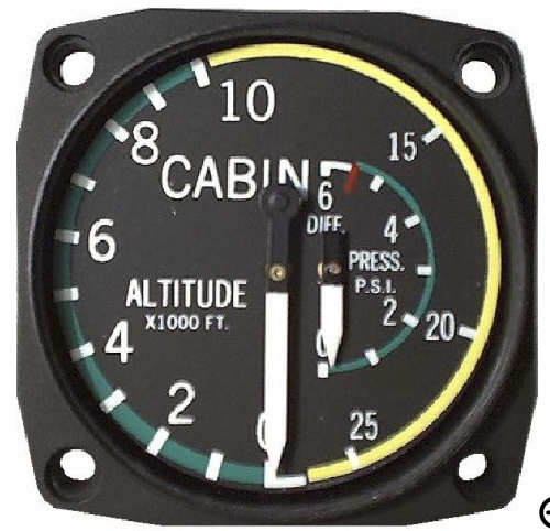 UMA CABIN ALTITUDE DIFFERENTIAL PRESSURE