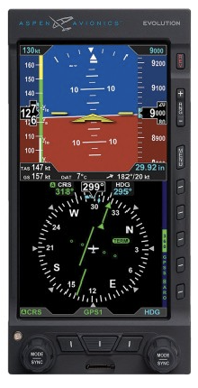 ASPEN AVIONICS EVOLUTION E5 DUAL ELECTRONIC FLIGHT INSTRUMENT