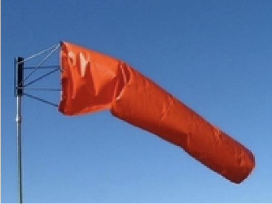 AIRPORT ORANGE WINDSOCKS