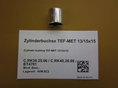 Cylinder bushing TEF-MET 13/15X15